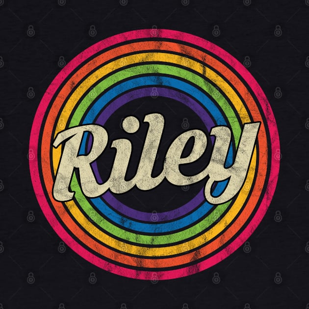 Riley - Retro Rainbow Faded-Style by MaydenArt